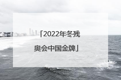 「2022年冬残奥会中国金牌」2022年冬残奥会中国金牌榜排名